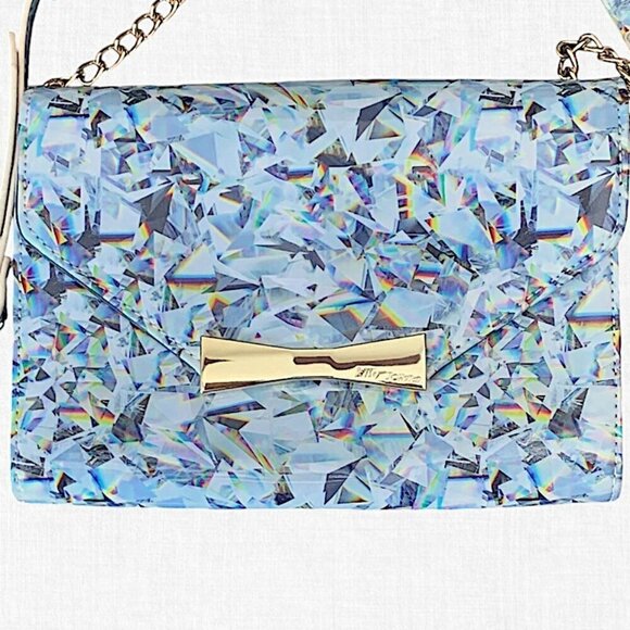 Betsey Johnson Prism Kaleidoscope Crossbody Wallet Bag Purse NWOT